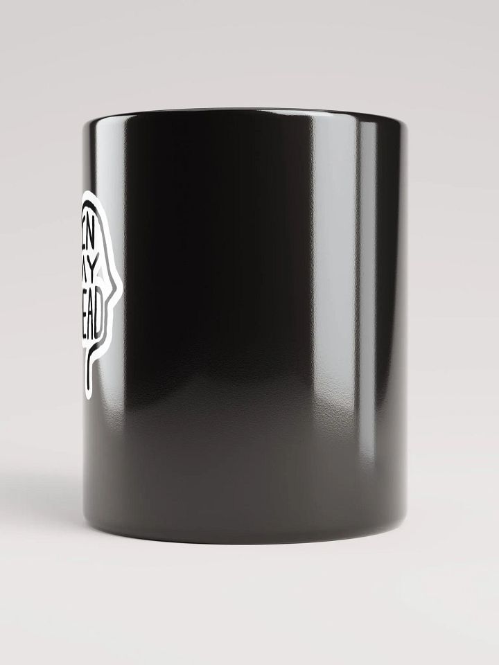 In My Head glossy black mug (bubble design) product image (2)