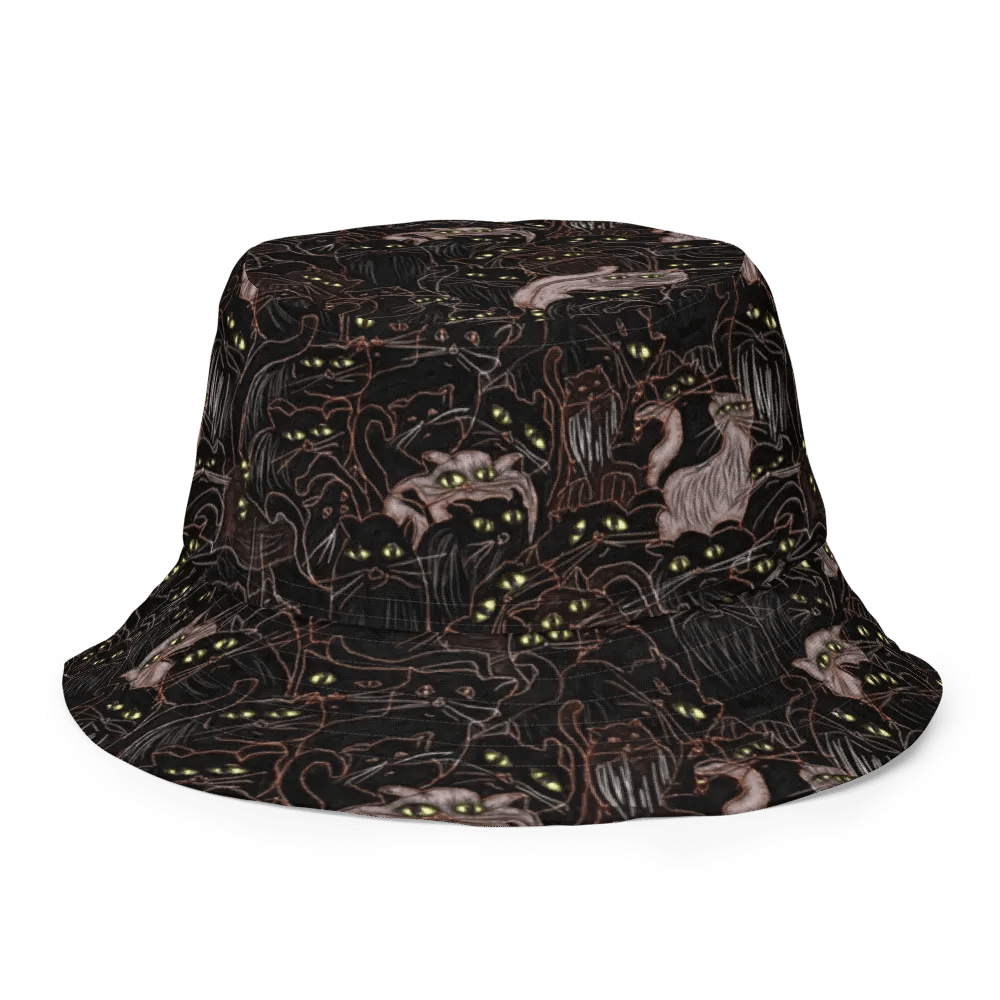 Black Cats and Pumpkins Buckethat product image (10)