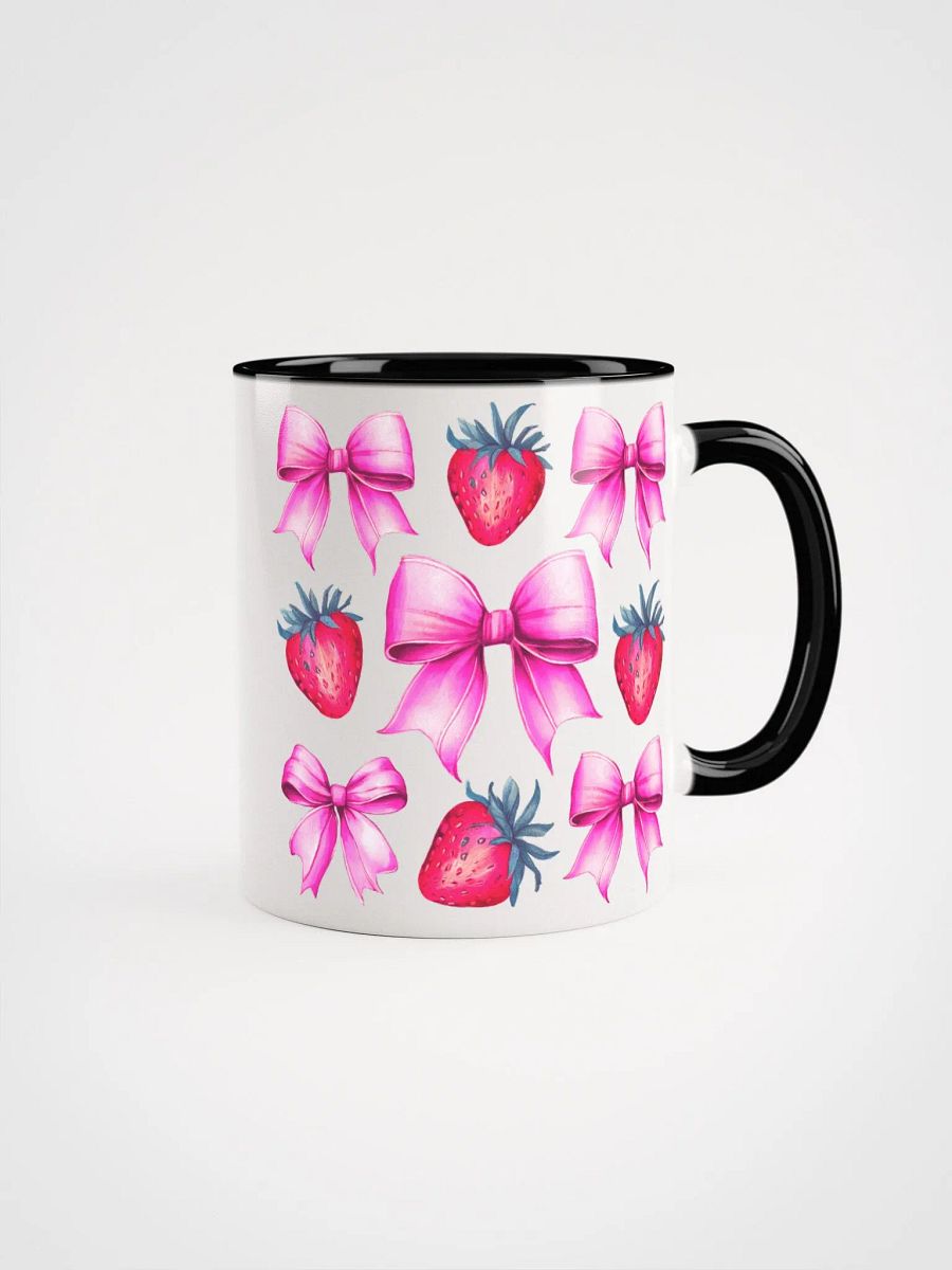 Strawberry Bow Elegance Ceramic Mug product image (5)