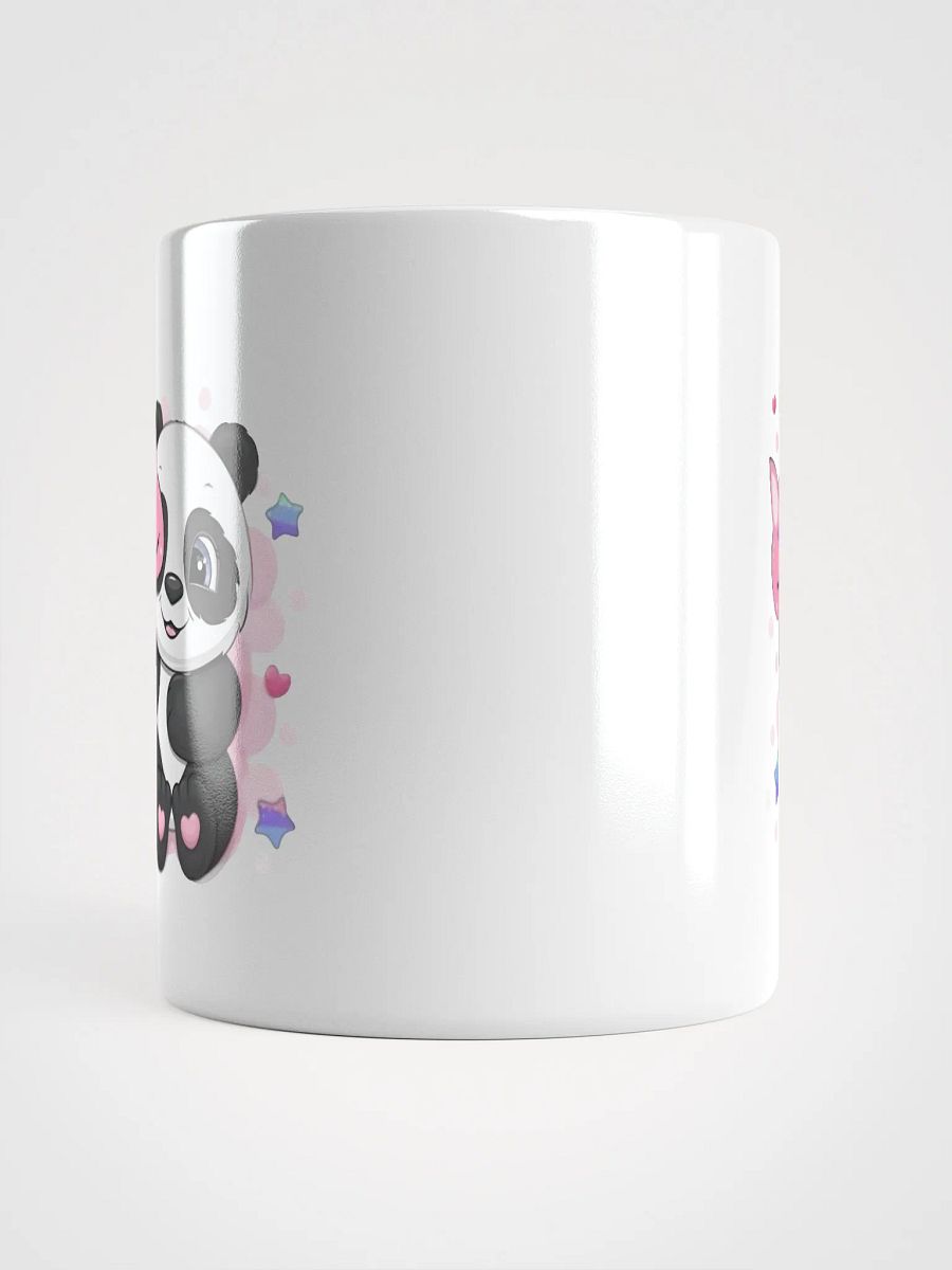 White Glossy Mug Cute Panda product image (5)