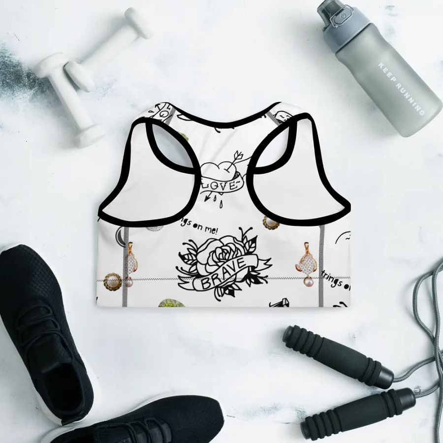 Bad & Boo-Jee Bride Padded Sports Bra product image (7)