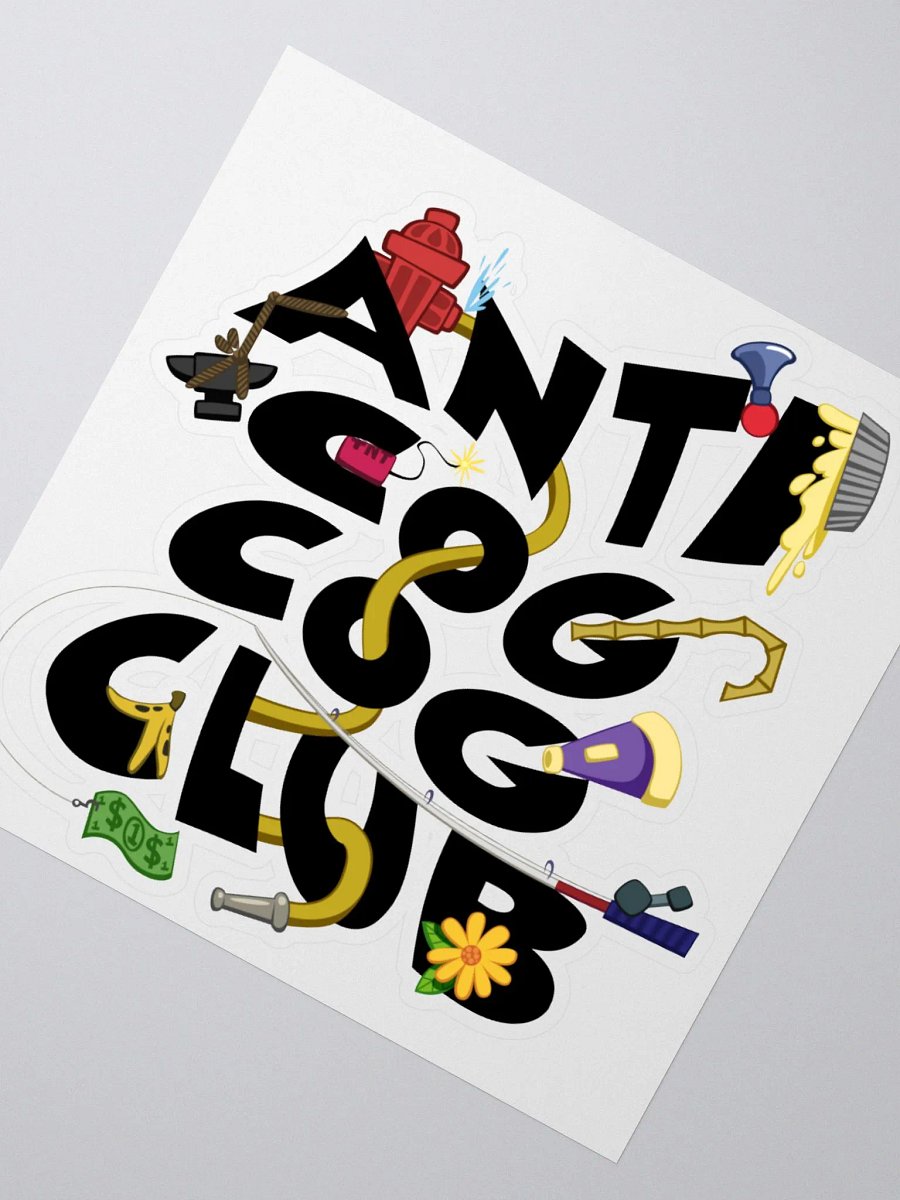 Anti Cog Cog Club Sticker product image (2)