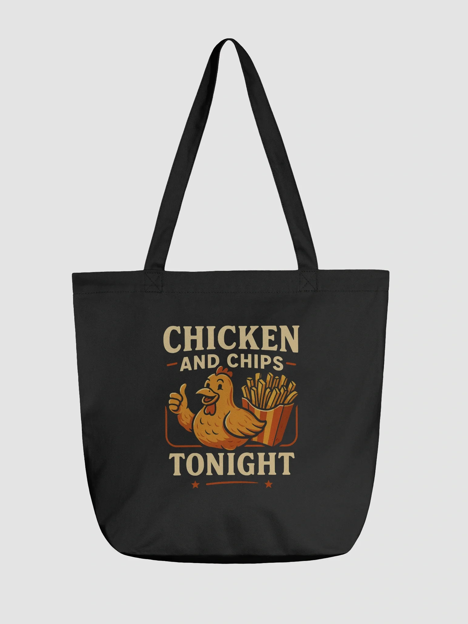 Retro Chicken & Chips Tote Bag product image (1)