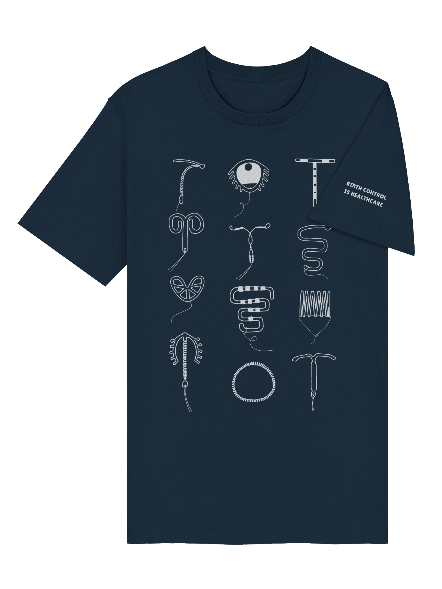 Intrauterine Archives (Short Sleeved Tee - White Art) product image (8)