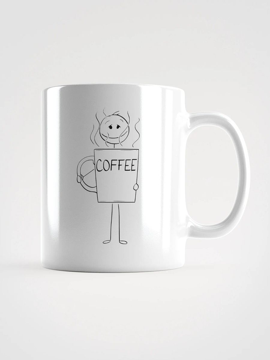 "Punderful Mornings" Spiky Silhouette White Mug product image (3)