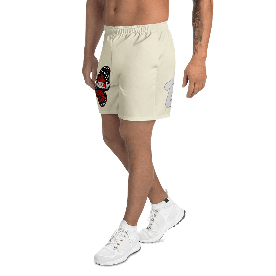 Be Lovely Butterfly Flutter Athletic Shorts Apricot White Women and Men product image (3)