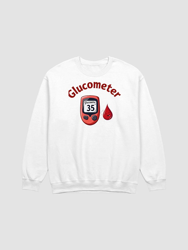 Cheerful Glucometer Red Sweatshirt product image (1)