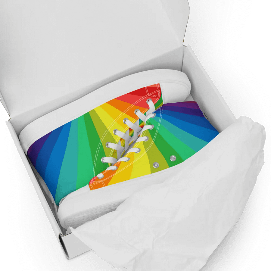 Woman's Trippy Rainbow High Tops product image (12)
