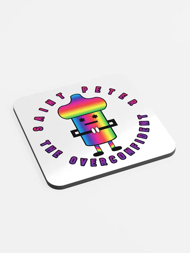Saint Peter Glossed Cork Coaster product image (2)