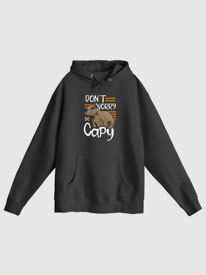 Don’t Worry, Be Capy – Cozy Capybara Lover Hoodie product image (1)