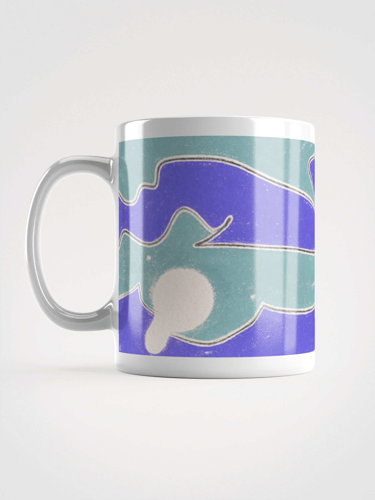 Abstract 8A 04.15.09 White Glossy Mug product image (1)