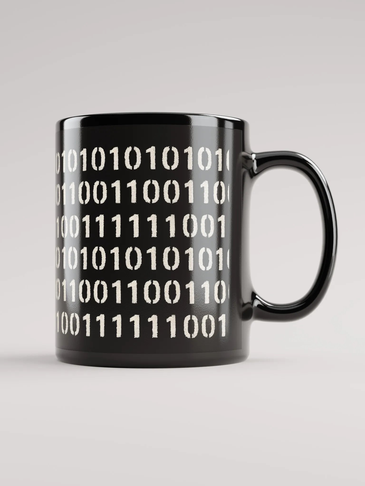 Black Binary Code Data Mug product image (1)