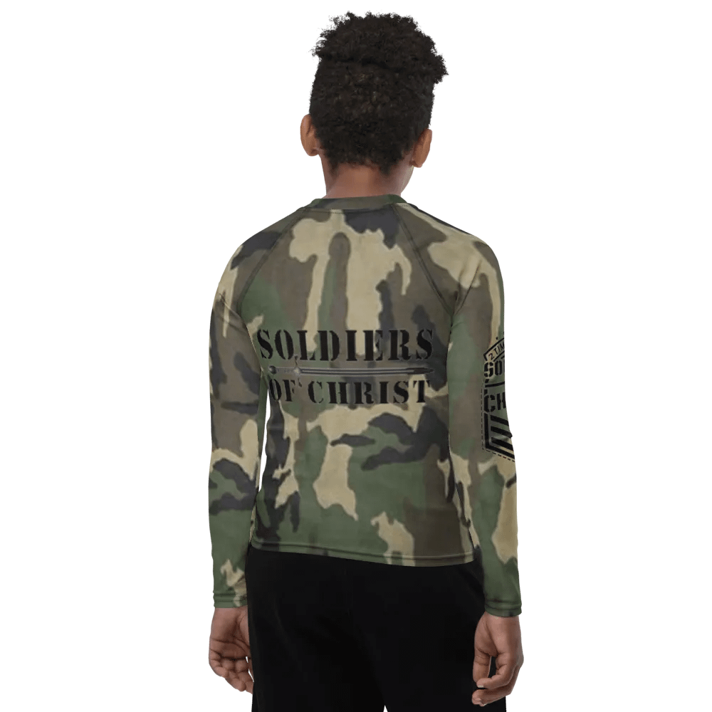 Faithful Camo: Youth Rash Guard - Woodland product image (9)