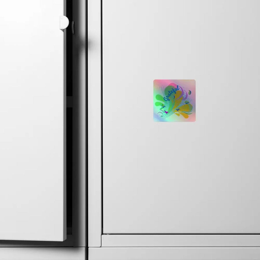 Sticker grateful water droplets design with humming birds product image (6)