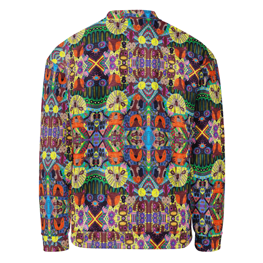 Abstract Doodle Animals Unisex Bomber Jacket product image (8)