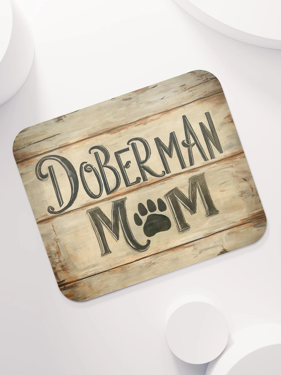 Doberman Mom Wood Sign Mouse Pad product image (7)