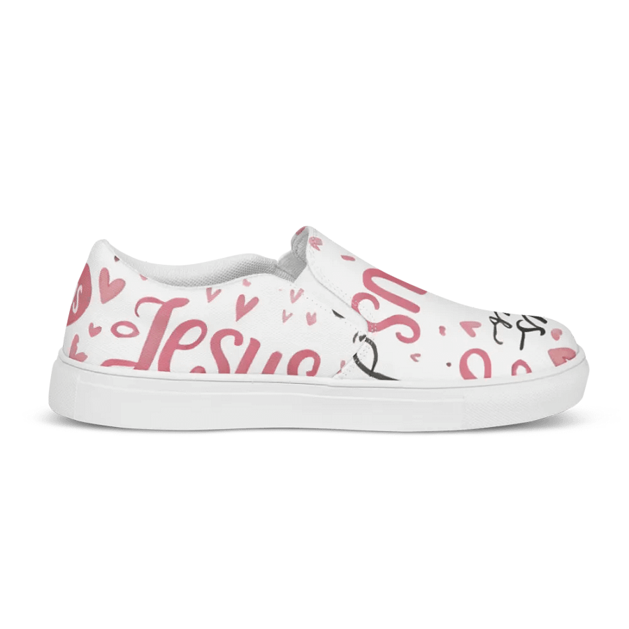 Jesus Is Love Women's Slip-On Canvas Shoes product image (7)