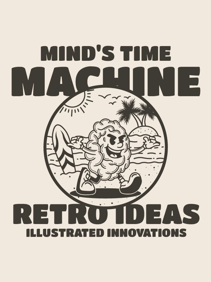 FREE Brain Summer Character Illustration Design product image (1)