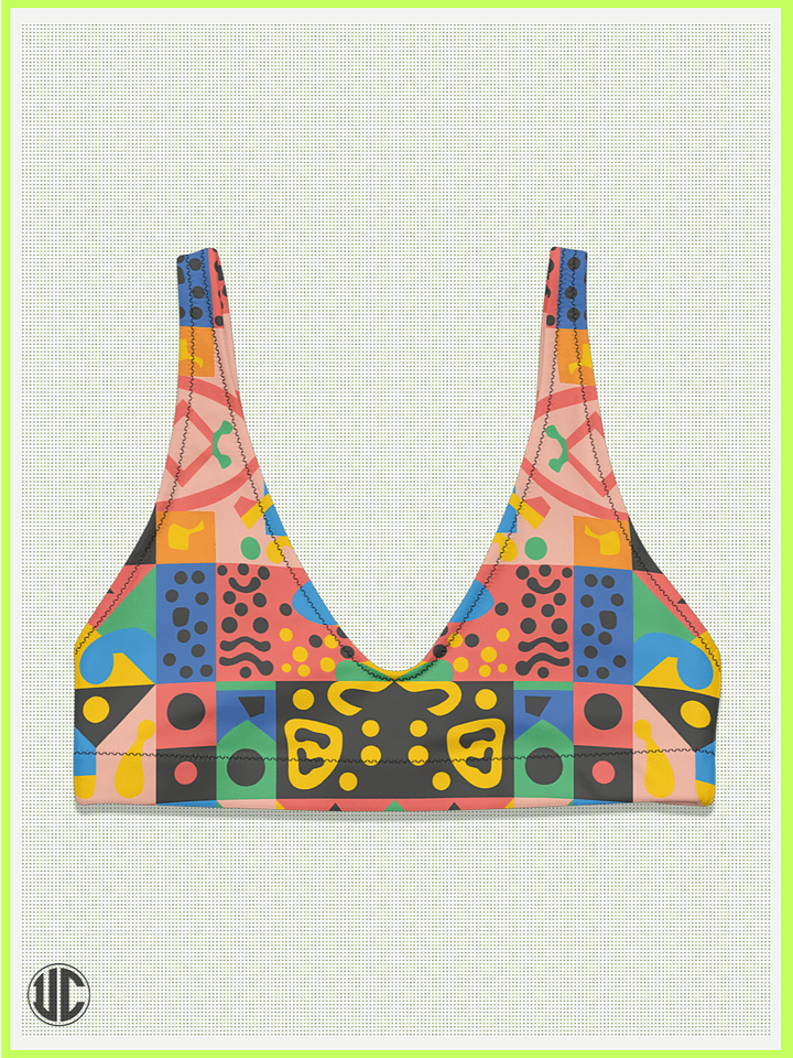 UnkoCon – Vivid Memphis Style Bikini Top product image (1)