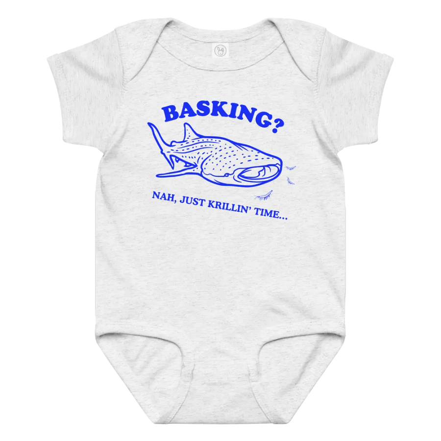 Basking? Nah, Just Krillin' Time - Whale Shark and Krill Baby One Piece product image (4)