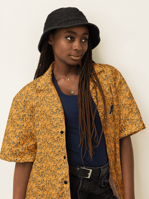 Dino Nuggies Buttoned Hawaiian Shirt product image (3)