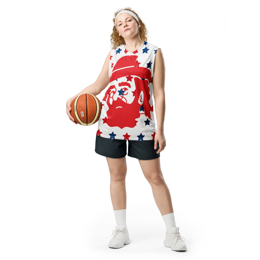 Starry Hoopster: All-Over Print Basketball Jersey product image (4)