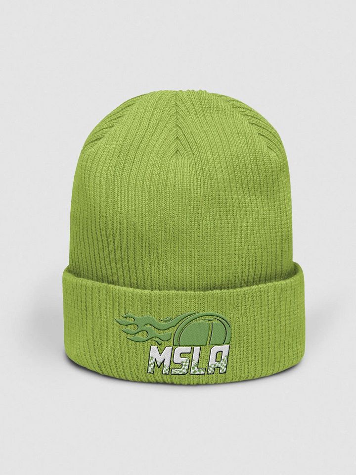 MSLA Green Organic Ribbed Beanie product image (6)