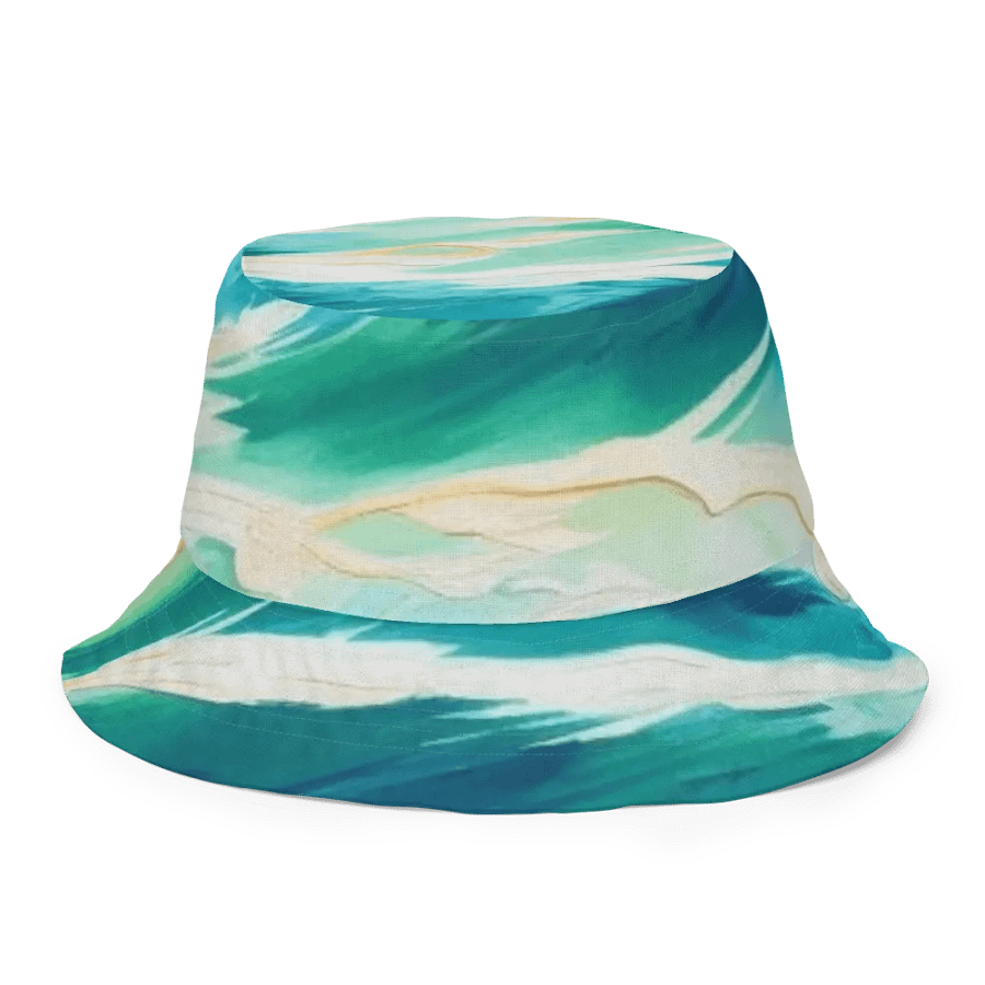 FOLLOWING SEA Fluidity in Green Reversible Bucket Hat product image (8)