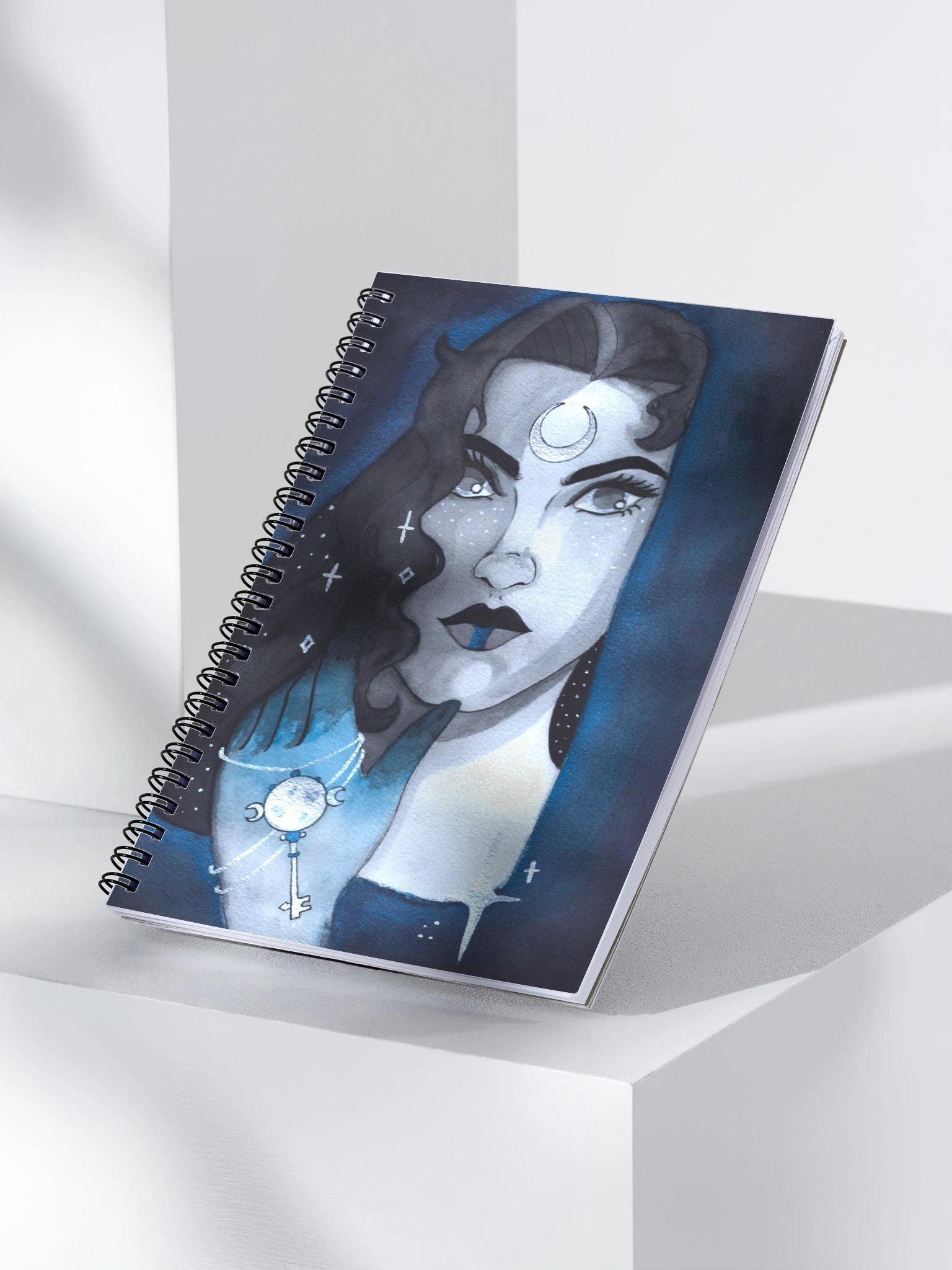 Shadow of the Moon Spiral notebook product image (3)