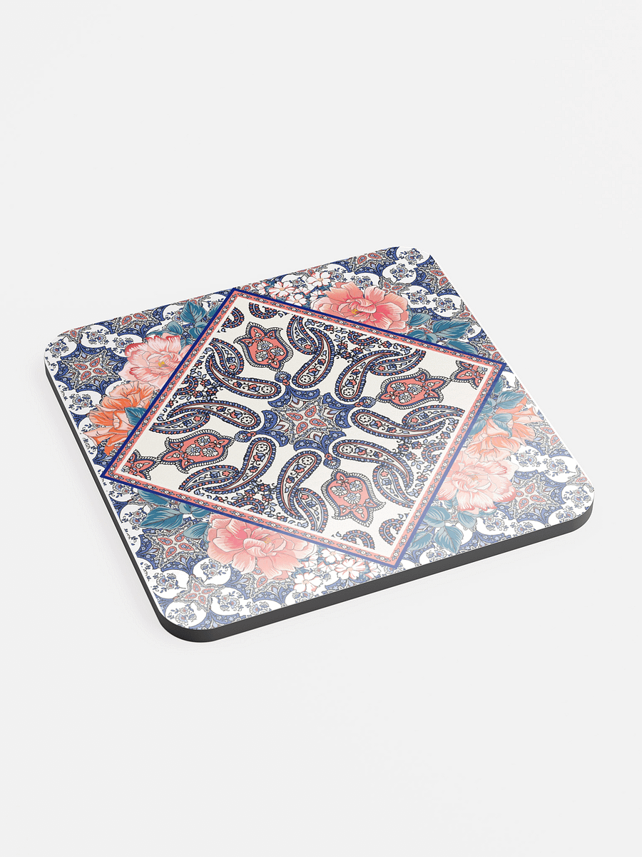 Boho Paisley Floral Coaster – Gloss Finish product image (1)