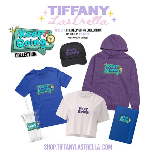 currently running a promo in my shop for mental health awareness month 🩵

✧ get 10% off the KEEP GOING collection on orders o...