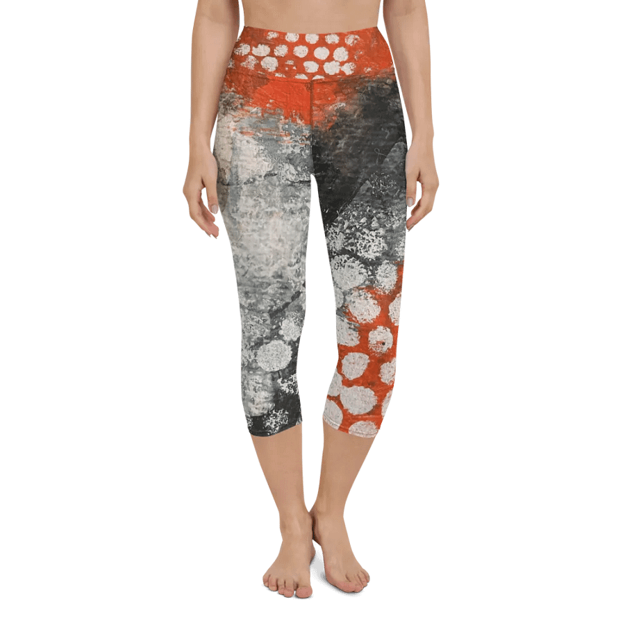 original artwork by b.reters printed on capri leggings product image (4)