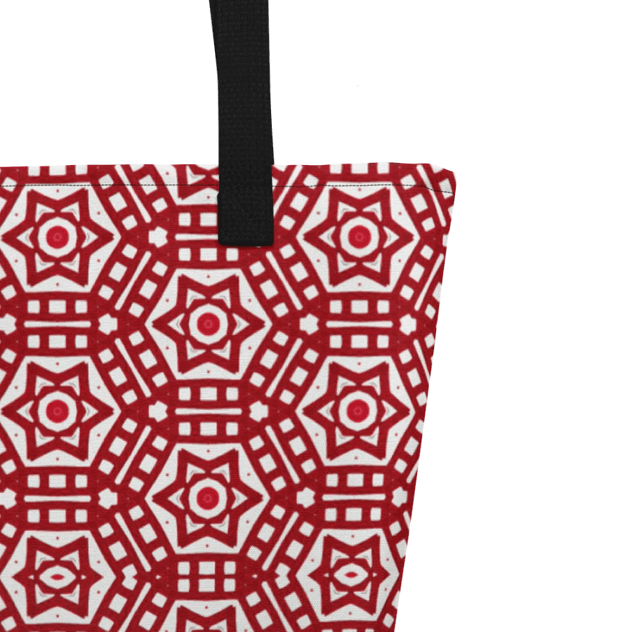 Red and White Tote Bag product image (3)