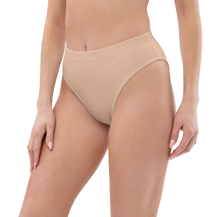 Cream Eco-Green High Waisted Bikini Bottom product image (2)