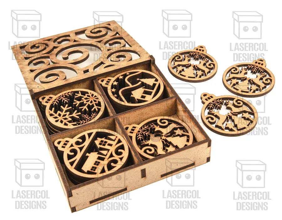 Small Ornaments Boxes - Laser Cut Files product image (4)