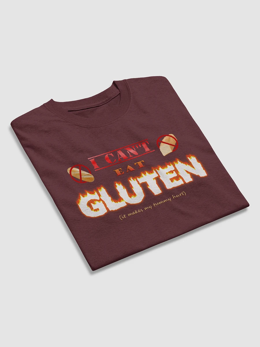 I can't eat gluten (it makes my tummy hurt) T-shirt product image (4)