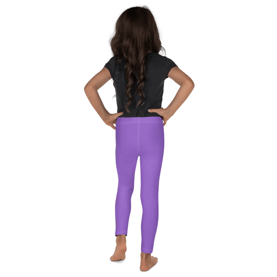 Kids Plain Color Amethyst Leggings product image (2)