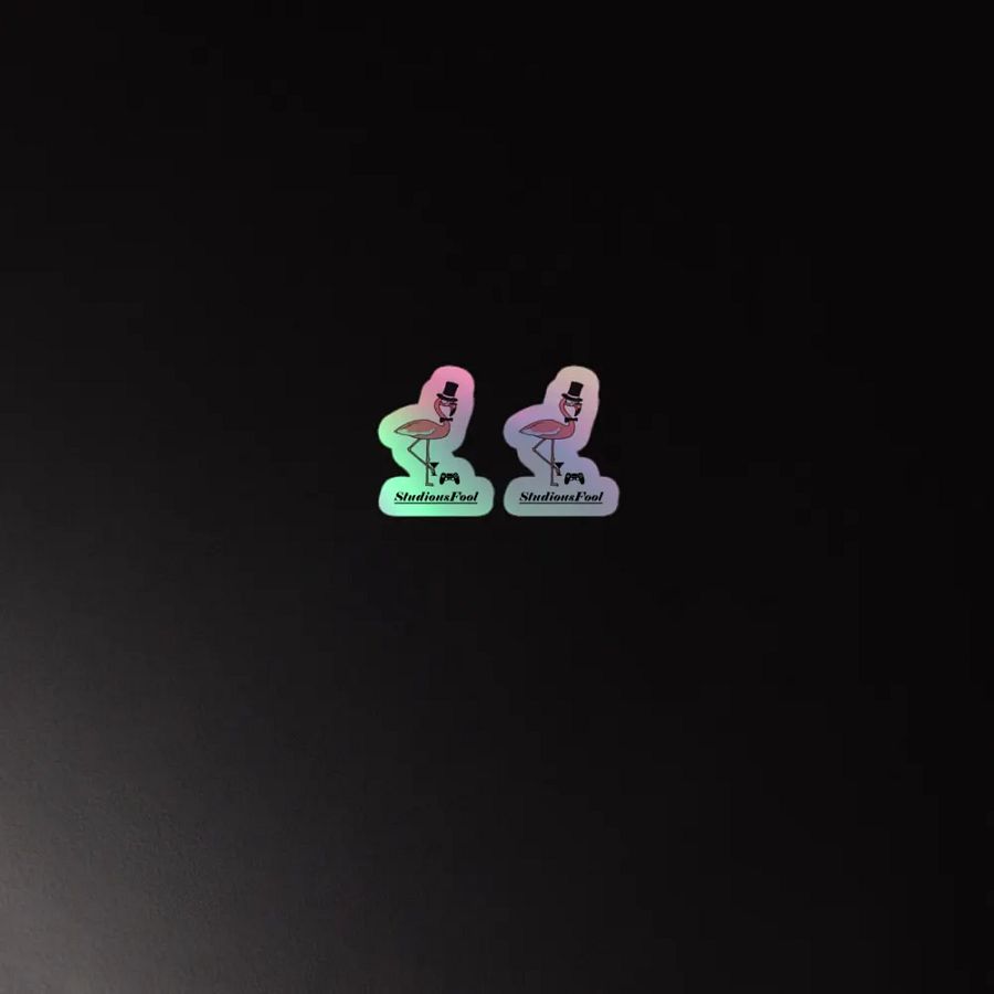 StudiousFool holographic stickers product image (2)