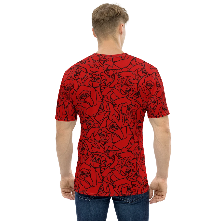 Loads of Roses · red-black crew neck t-shirt product image (4)