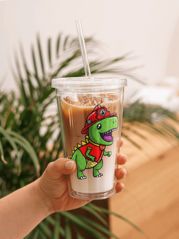 The Roar Patrol - Double Wall Clear Plastic Tumbler product image (1)