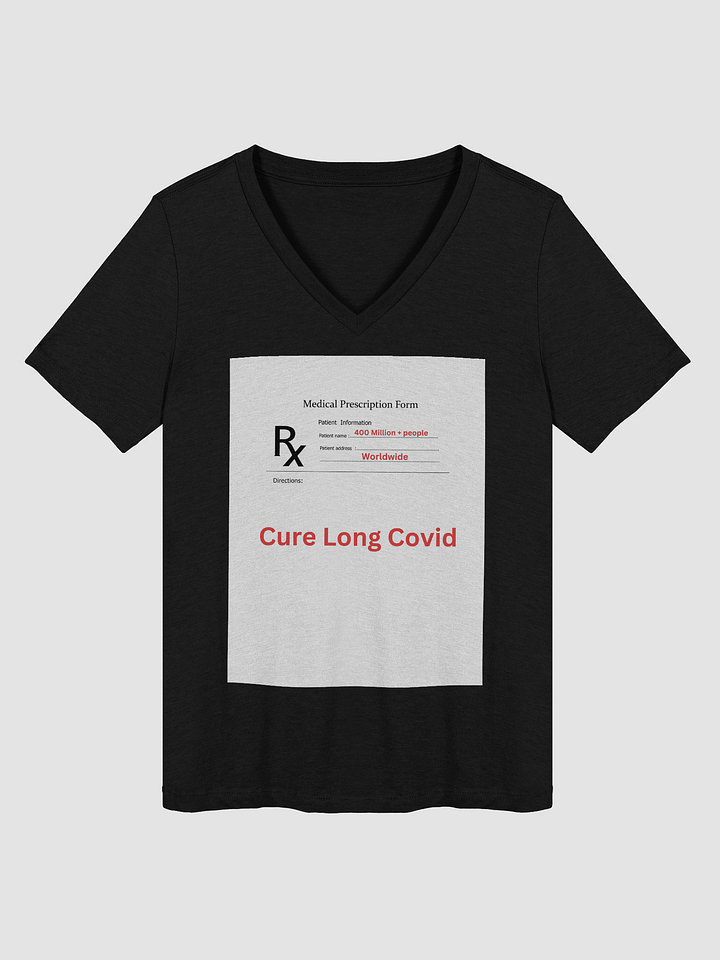 Cure Long Covid RX Relaxed V-Neck Tee product image (4)
