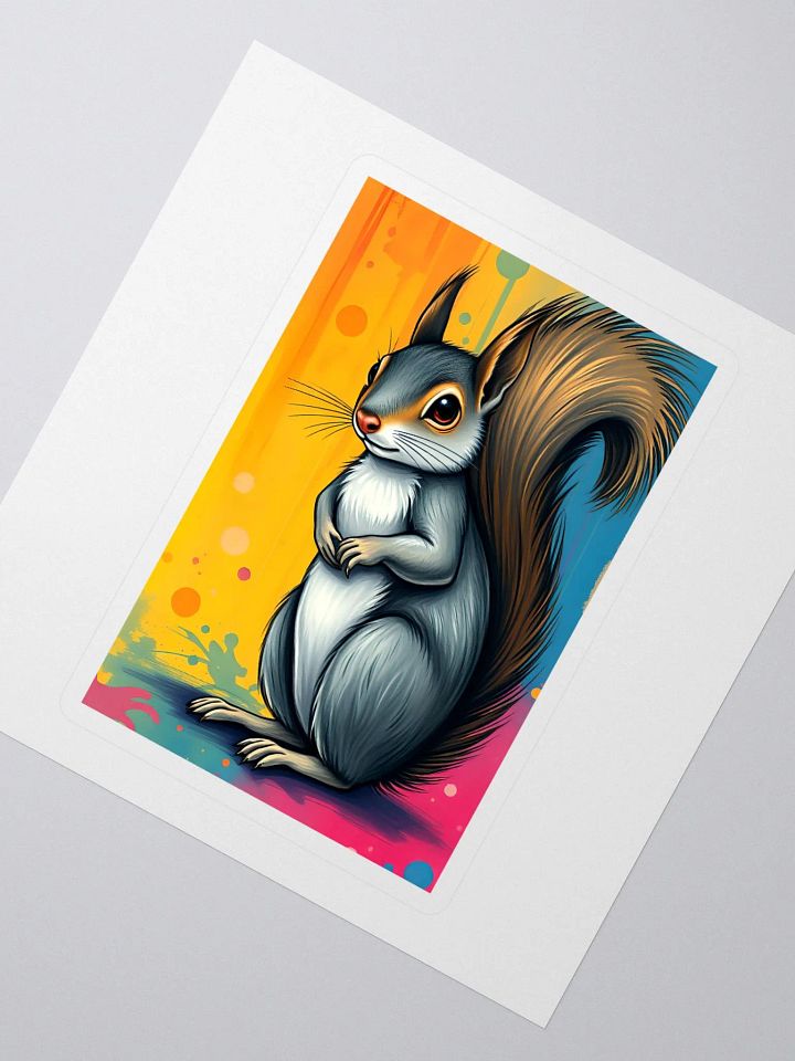 Whimsical Squirrel Kiss Cut Stickers product image (2)