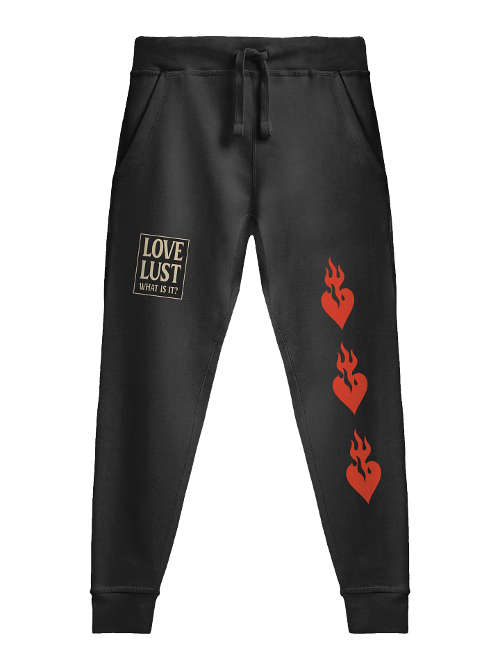 🔥 “LOVE OR LUST” Flame Heart Sweatpants | HQ MAR Streetwear Drop product image (1)