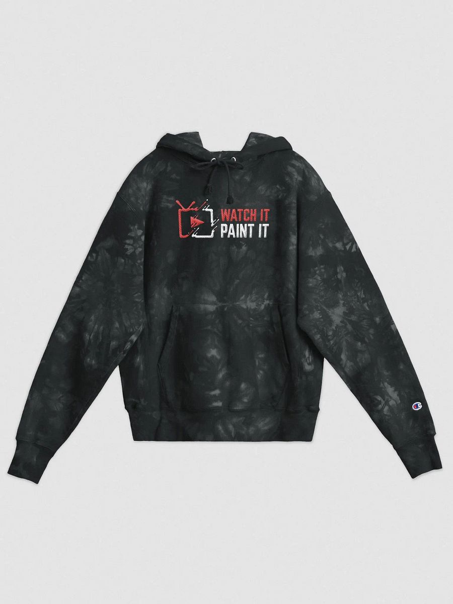 Red/White Champion Tye Die Hoodie product image (1)