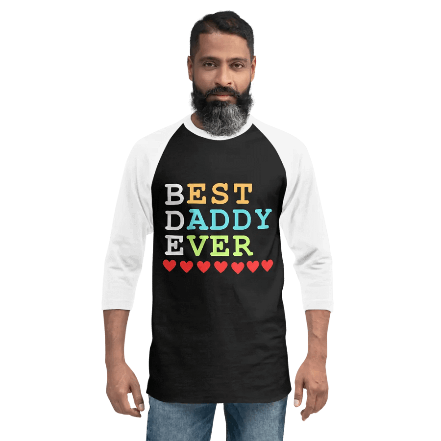 Best Daddy Ever Tultex Fine Jersey Raglan Tee product image (5)