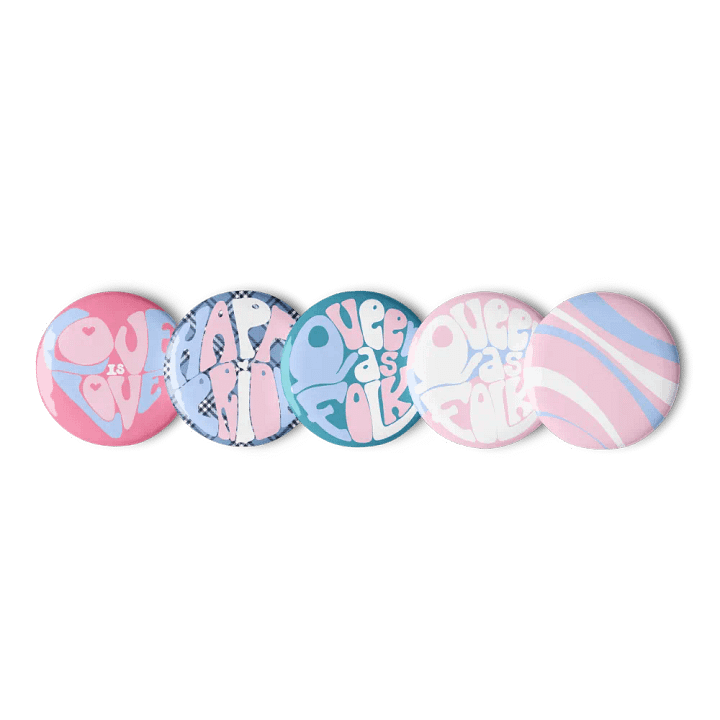 Transgender Pride pin badge set product image (2)