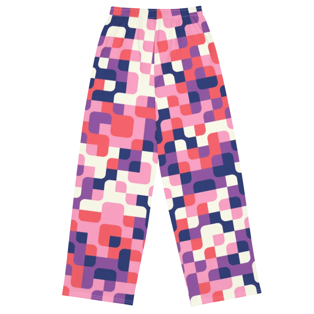 BUIII Pixelated Geometry: Amethyst Dawn Wide-Leg Pants product image (11)