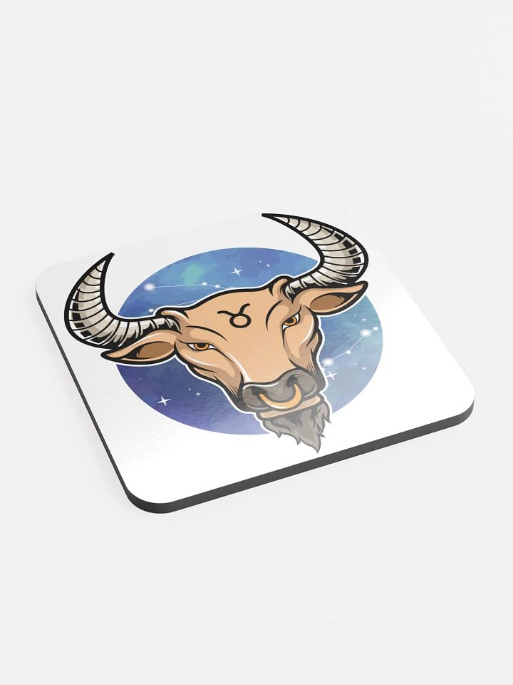 Celestial Taurus Bull Glossed Coaster product image (2)