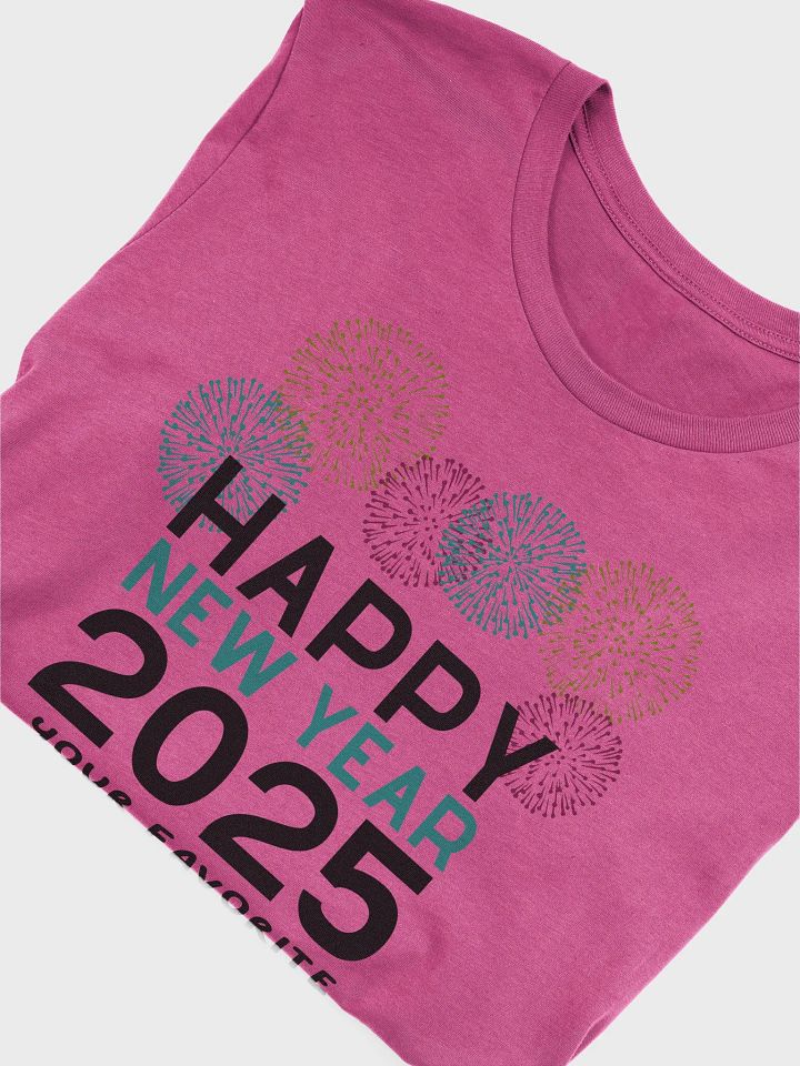 Happy New Year Fav relative Tshirt (black text) product image (2)