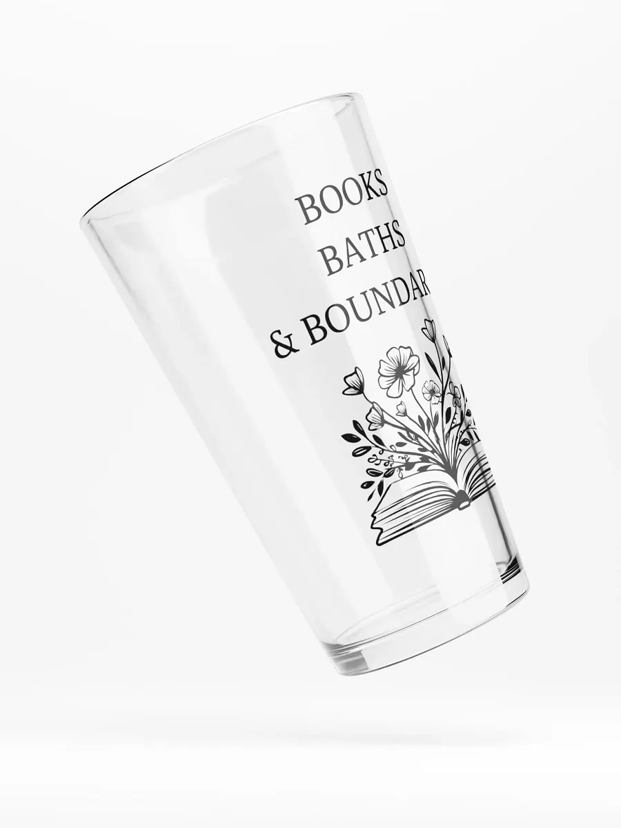 Books Baths and Boundaries - Pint Glass product image (4)